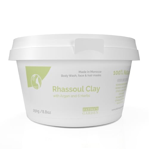 Fatima's Garden Rhassoul Clay with Herbs - Detox Facial Powder, 250g