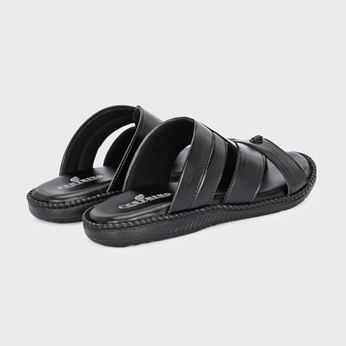 Image of Centrino Sandal for Men | Grip Insole for Stability | Modern slipper Look with Straps | Comfortable Casual look sandal for Men's (9512)