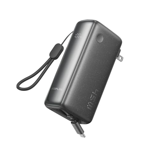 EF ECOFLOW Rapid 45W Power Bank 3-in-1 Portable Charger with Foldable Wall Plug, USB C 2.3ft Cable...