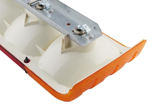 HELLA Rückleuchte - Glühlampe - 12V - Einbau/geschraubt - ECE - Lichtscheibenfarbe: rot/gelb - Stecker: Flachstecker - rechts/links - Menge: 1 - 2SD 004 460-001