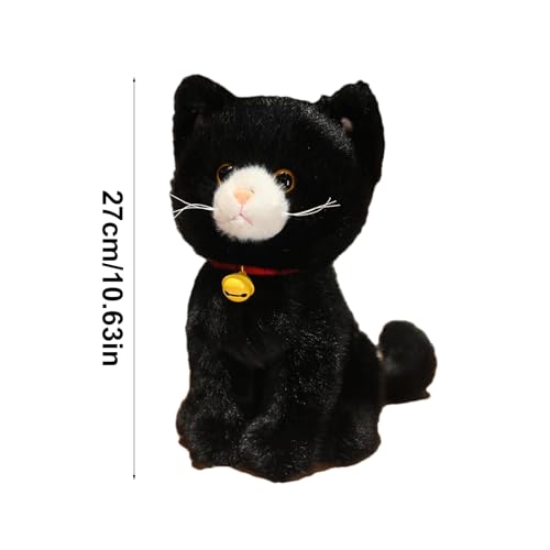 Peluche chat doudou doux 27 cm, l'idée cadeau idéale - 4