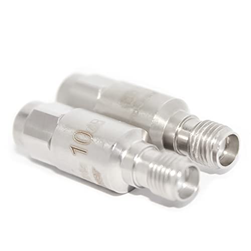 tojoin sma male to female attenuatorcoaxial rf attenuator dc to 8ghz 50ohm 2w 10db sma 8g attenuator 2pcs