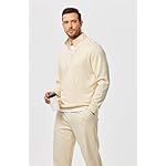 JMIERR 2025 Men Fall Tracksuit 2 Piece Set Old Money Polo Quarter Zip Twill Sweatsuits Jogging Sweatpants Loungewear - Image 4