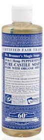 Dr. Bronners Liquid Soap - Organic - Pure-Castile - Peppermint - 16 Oz - 1 Each