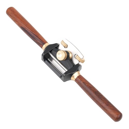 Pialla Da Carpenteria a Doppia Direzione Costruzione Fissata in Ottone Manico in Legno Naturale Larghezza 46 Mm Utensile Portatile Da 230 G Manico Ergonomico in Legno Pialla