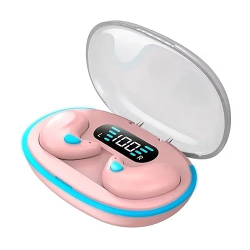 QSPORTPEAK Casque d'écoute sans Fil BT 5.3 avec Suppression du Bruit, Micro-Casque de Sommeil sans Contact, avec contrôle Tactile, pour Un Meilleur...