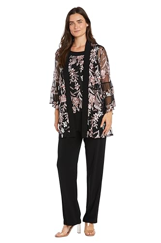 R&M Richards Women's Illusion Gleam Pantsuit