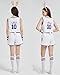 Couples Halloween Cosutme for Women Baskball Jersey Looney Tunes Outfit and Accessories,L White