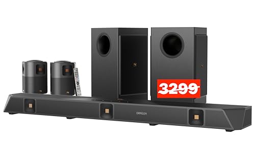 Nakamichi Dragon 11.4.6-Ch Surround System w Dolby Atmos/DTS:X Pro (Pro Cinema Engine), HiFi AMTs, Dual-Opposing 8' Subs, Bipolar Surr, 6 Discrete Height Ch, 3000 Watts Max Output. AVR-Grade Soundbar