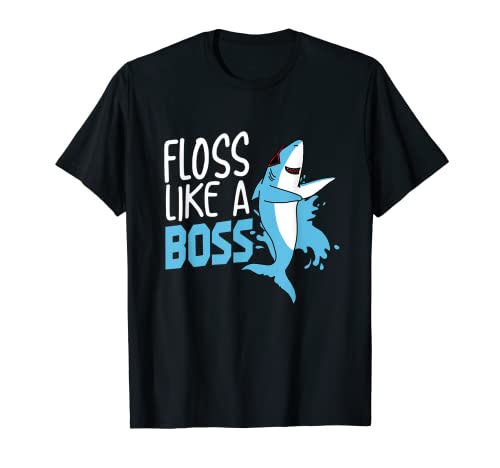 Funny Floss Like A Boss Shark Floss Dance Camiseta Camiseta