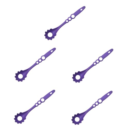 Cabilock 5pcs Pasta Serving Spoon Noodle Strainer Cooking Spoons Noodle Ladle Pasta Utensil Kitchen Colander Slotted Fork