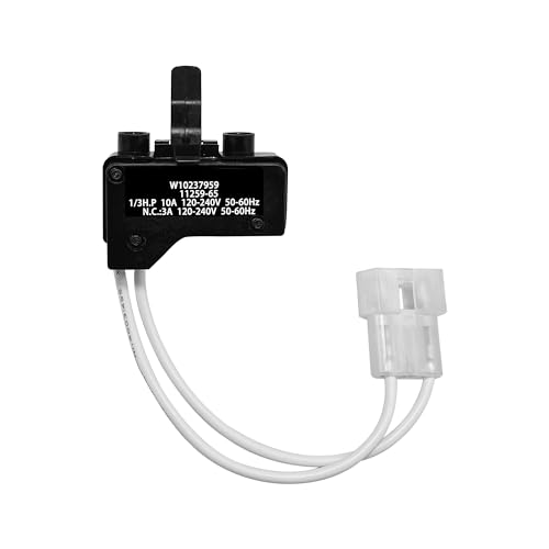 WPW10237959 Dryer Door Switch for Whirlpool Roper Maytag Kenmore Amana Dryers - Replaces W10237959 AP6017525 1548433 PS11750824 EAP11750824