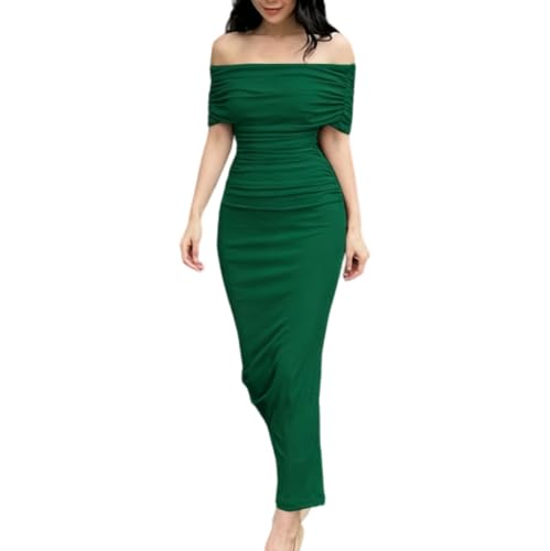 Robe longue femme à épaules dénudées pour vos soirées d'été