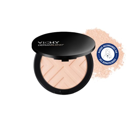 Vichy, Dermablend Covermatte, Fond de Teint Poudre Compacte, Anti-Imperfections, Longue Tenue 12H, Haute Couvrance, SPF 25, Adapté aux Peaux Sensibles, Teinte...