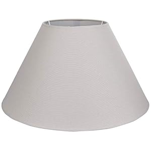 BETTER & BEST Q B&B Q BETTER & BEST 3015455 Abat-Jour en Lin Rond Taupe 45 cm