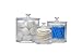 IS Enterprises Set of 3 Apothecary - Acrylic Jars - Plastic Jars - Great Home Decor Pieces - Apothecary Jars Small - Apothecary Jars for Bathroom - Bath Salts - Cosmetic Pads - Bath Bomb jar