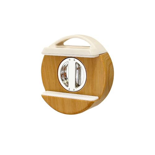 Soporte de regleta de alimentación para pared con diseño de ventosa, soporte adhesivo sin taladro y organizador de cables (Estilo color madera natural)