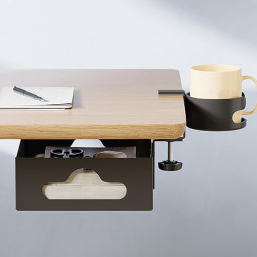 Porte-crayons sous table pivotant et support pour bouteilles d'eau - 8