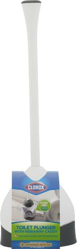 Clorox Toilet Plunger with Hideaway Caddy: Your Must-Have Bathroom Essential!