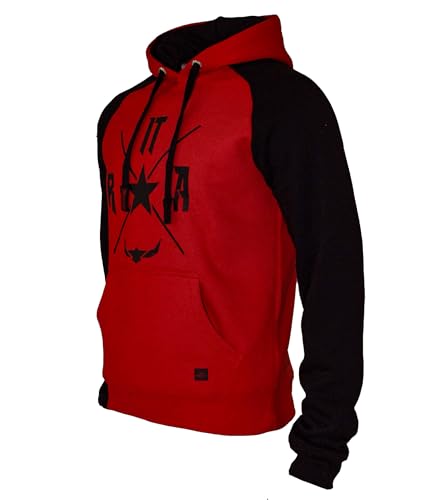 Sweat à capuche homme bicolore gris chiné du S au 5XL - 2
