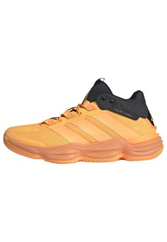 adidas Homme Courtstabil Indoor Performance Shoes, Lucid Tangerine/Lucid Tangerine/Core Black, 47 1/3 EU