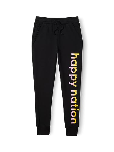 Image of Happy Nation Girls Loose Fit Jogger Fleece Sweatpants