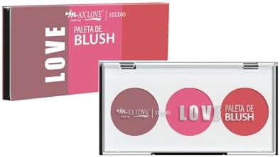 Paleta de Blush Trio Max Love Cor 1 - Alta Pigmentação, Longa Dur...