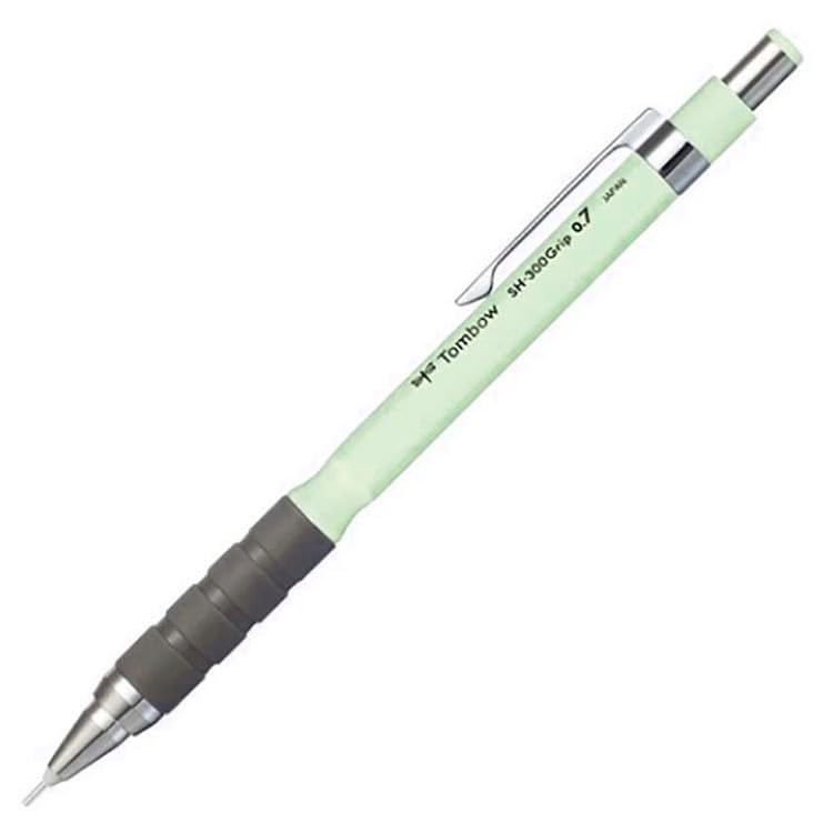Image of Tombow Sh-300 Grip Mechanical Pencil|Tip size 0.7mm|Ideal for Students,Adults, Home, School, Office, Stationery Use|Writing, Sketching, Drawing,Mandala Art|Mint Green