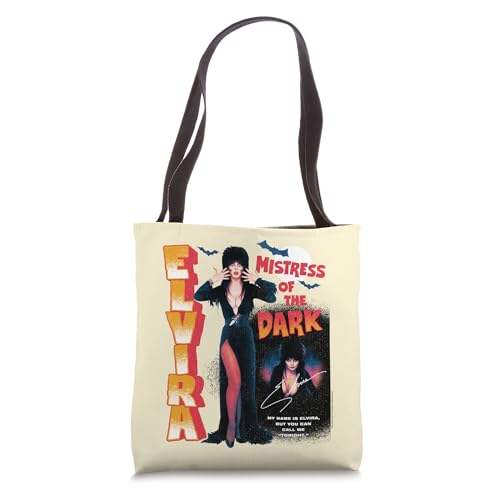 Elvira Mistress of the Dark Vintage Pin-Up Poster Retro Tote Bag