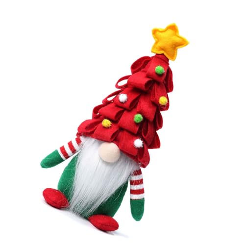 お祝いぬいぐるみノーム人形飾りクリスマスツリー帽子装飾安全な生地スウェーデンのトムテスドワーフ置物クリスマスツリー帽子ノーム人形