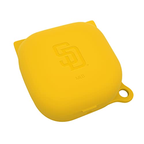 GAME TIME San Diego Padres Engraved Silicone Case Cover Compatible with Samsung Galaxy Buds Pro (Yellow)