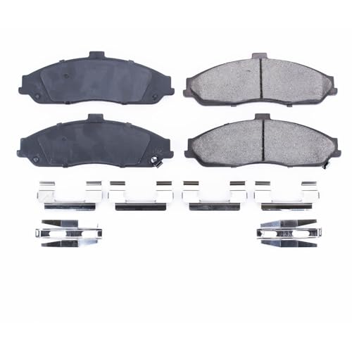 Image of PowerStop Front Brake Pads for Cadillac XLR 2004-09 |Chevrolet Corvette 1997-13 |Pontiac GTO 2005-06 - Z17 Ceramic Brake Pads with Installation Hardware, 17-731
