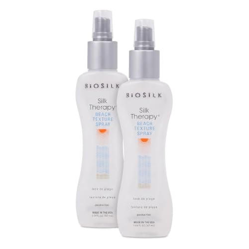 BIOSILK Silk Therapy, Beach Texture Hair Spray | Sea Salt Spray Hair Women & Men | Boost Texture and Activates Curls, 167 ml