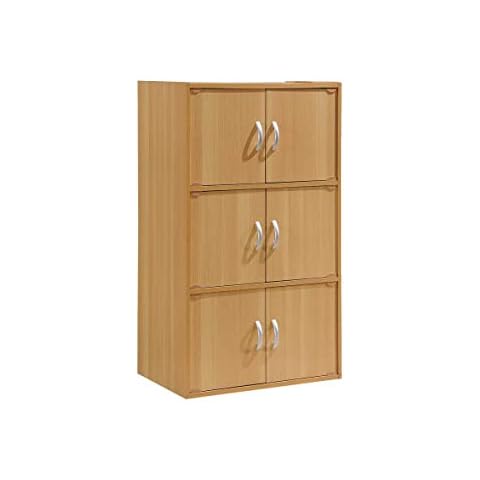Hodedah 3-Shelf Bücherregal Schrank Cover