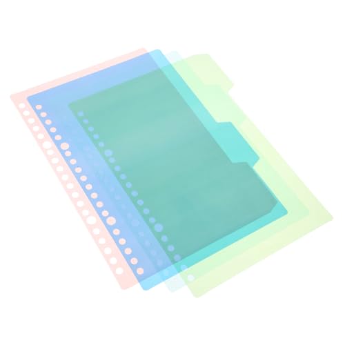 NUOLUX 10セット 色復古インデックス仕切りカード バインダー用製タブ付き割ページ ノートブック整理 学校用ファイル区切り 対応