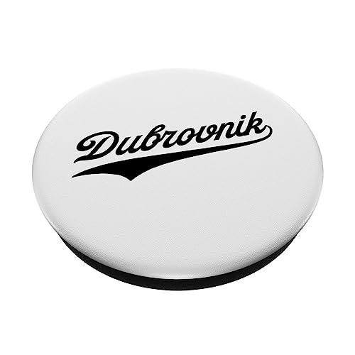 Dubrovnik - Croatia PopSockets Swappable PopGrip, Black - Image 2