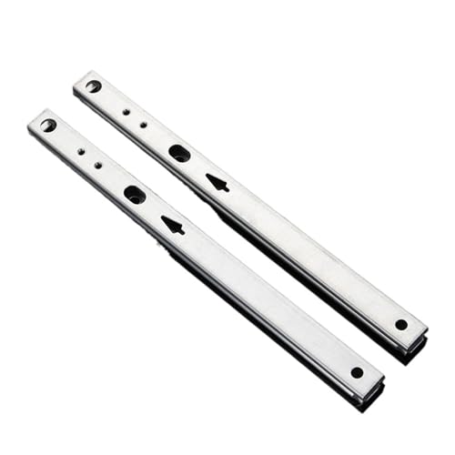 2 guías de cajón de extensión completa de 8 a 16 pulgadas, corredores de acero resistente (9 pulgadas)