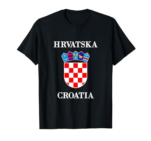 Hrvatska Croatian Coat Of Arms Tee Flag Of Croatia Pride Camiseta