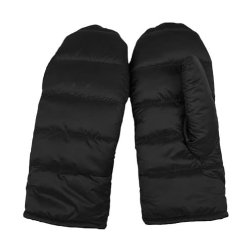 Guantes de nieve para mujer – 9,25 x 3,35 pulgadas, gran aislamiento de plumón, diseño acolchado cálido, exterior impermeable, protección contra el frío del invierno, comodidad elegante al aire libre