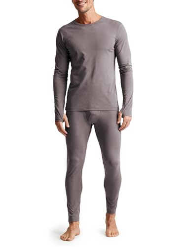 Men's Fleece Lined Long Johns Base Layer Set