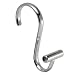 iDesign T-Bar Metal Shower Curtain Hooks, Rust Resistant Shower Hooks Rings for Kid's Bathroom, Guest Bathroom, Master Bathroom, Set of 12, Chrome