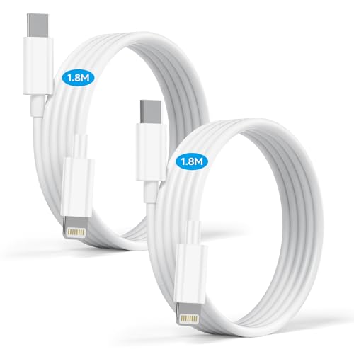 Amazon.co.jp: For iPhone 14 充電ケーブル【1.8M/2本,MFi認証】PD27W