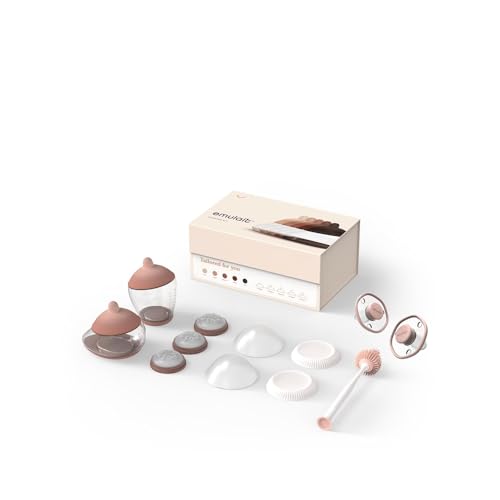 Image of Emulait Baby Bottle Starter Kit - Shape 1, Medium Color & Rose 0-6 Month Pacifier Bundle