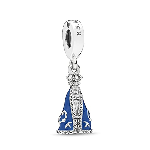 Pandora 925 Sterling Silver Pendant Diy Mmingyu Sterling Silver Bead Nossa Senhora Our Lady of Aparecida Dangle Charm Fit Fashion Women Bracelet Bangle Jewelry