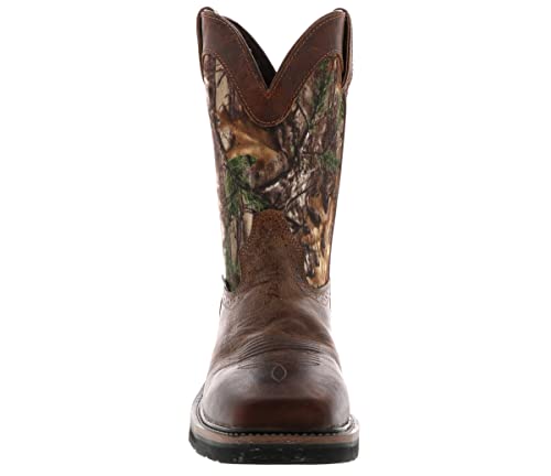 Justin Men's Trekker Waterproof Western Work Boot Composite Toe Camouflage 13 Ee Us #TOP6