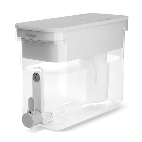 Culligan with ZeroWater Technology 32-Cup Water Filter Dispenser – Includes 5-Stage Advanced Water Filter
