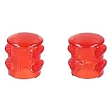2 x Lampenabdeckung Lampenkappe Abdeckung Linse rot für Bedienblende Backofen Herd ORIGINAL Bosch Siemens 00416686 416686