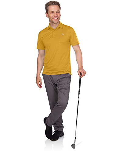 Three Sixty Six Golf Shirts For Men - Men’s Quick Dry Collared Polo Shirt - 4-Way Stretch & Upf 84 #TOP3