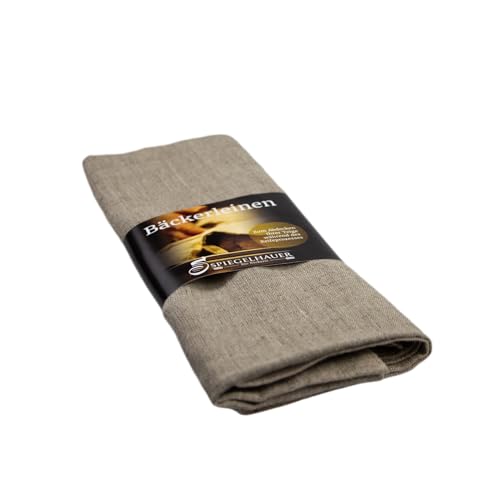 Bäckerei Spiegelhauer Bäckerleinen für Brot Teigtuch Backleinen 120 x 70 cm gesäumt 100% Leinen unbehandelt aus der EU leinentücher Brot