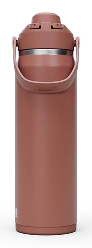 Image of CamelBak Thrive Chug Insulated Stainless Steel Water Bottle, Cold Retention with High Flow Lid for Everyday Hydration and Active Use, 25oz, Sierra Red